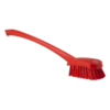 Hygiene 4186-4 afwasborstel lange steel, rood, harde vezels, 415mm